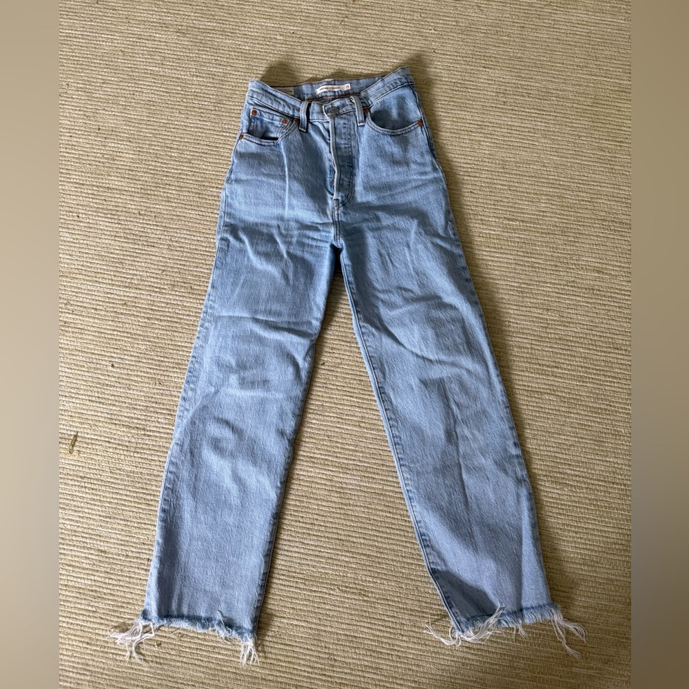 Levi’s light Blue High-Waist Straight Leg Jeans - Women's